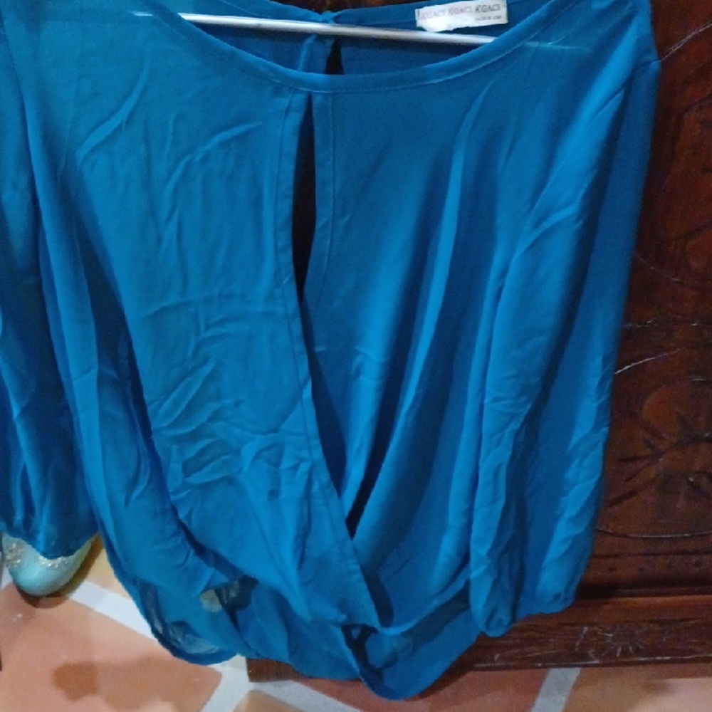 Elegant Teal Women's Top